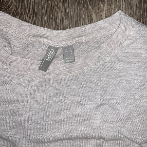 ASOS light grey oversized T shirt dress, size 6 - Picture 5 of 5